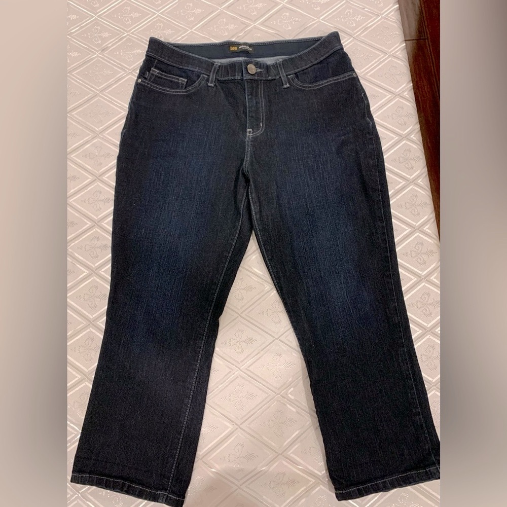 Lee Women's Dark Blue Capri Jeans